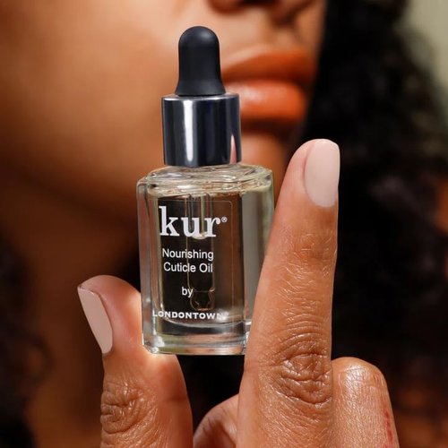 LONDONTOWN Nourishing Cuticle Oil - Moisturizing Nail Care for Growth and Strength for Dry Damaged Cuticles, Vegan & Cruelty Free - .40fl oz with Dropper