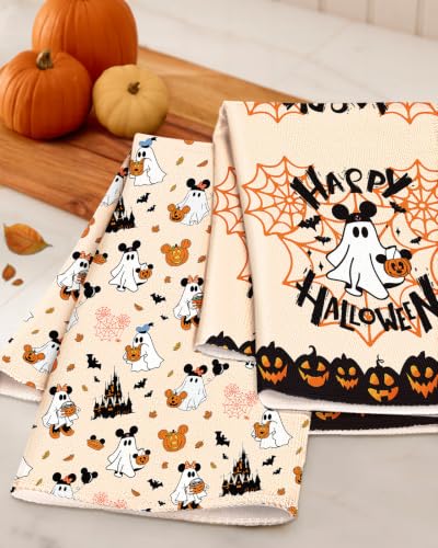 Halloween Microfiber Kitchen Towels Set of 2 - Spooky Castle