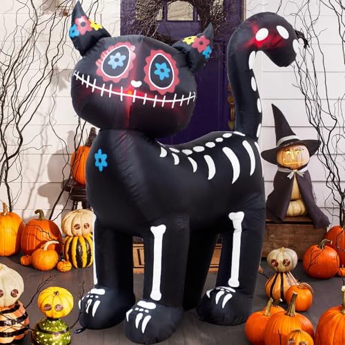 4ft Halloween Inflatable Black Cat with LED Lights - Outdoor Indoor Decor - Variation of THIS listing