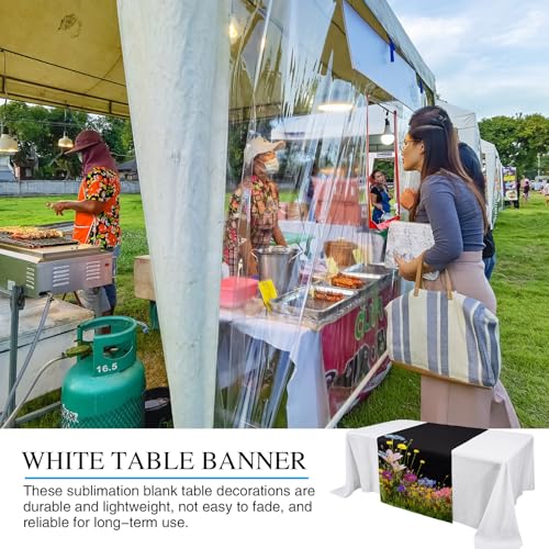 Black Sublimation Table Runner 36x72 Inches - DIY Heat Transfer Blank