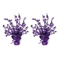 Star Gleam 'N Burst Centerpieces - Purple / 2 Piece 15-Inch Table Decor for Parties