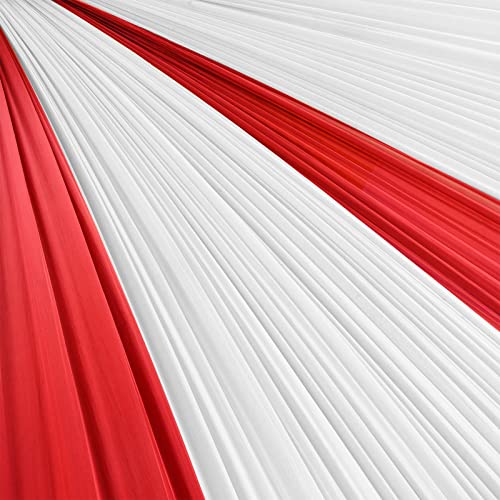 4 Rolls Circus Carnival Table Cover Backdrop - White & Red, Disposable
