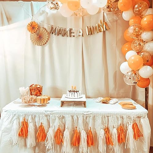 Orange Latex Party Balloons 50 Pack 12 Inch for Celebrations & Events - KBZVNAF