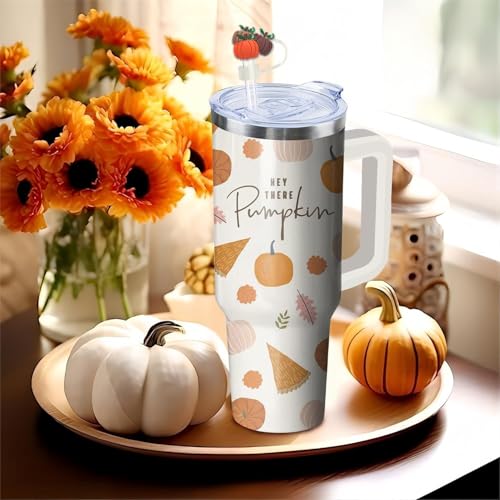 Fall Straw Toppers for Stanley Cup - Thanksgiving Autumn Straw Covers 10mm - Fall Straw Cover