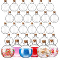 30 Pcs Plastic Spherical Potion Bottles with Corks - 7 Oz Sand Art Bottles