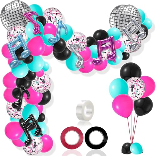 Music Balloon Arch Kit 140 Pcs for Party Decorations Birthday Celebration