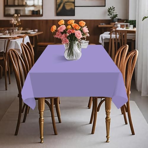 Light Purple Plastic Table Cover Roll 54x160ft with Cutter Box - Custom Size Party Tablecloth