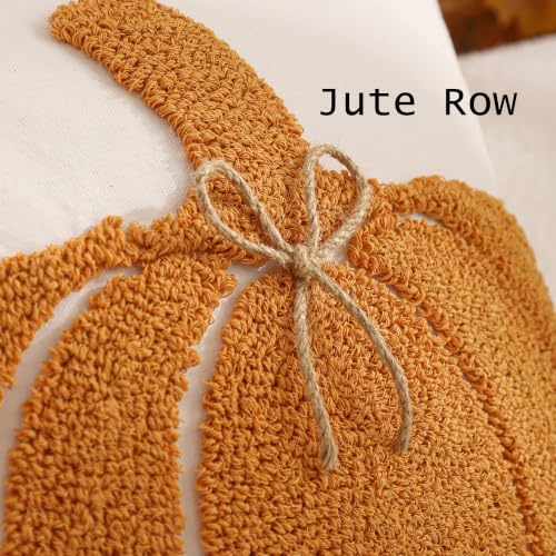 Halloween Pumpkin Throw Pillow Covers 18x18 Set of 2 - Orange Fall Decor
