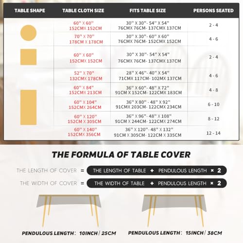 Horaldaily Fall Caramel Fur Rectangular Tablecloth 60x120 Inch Home Decor