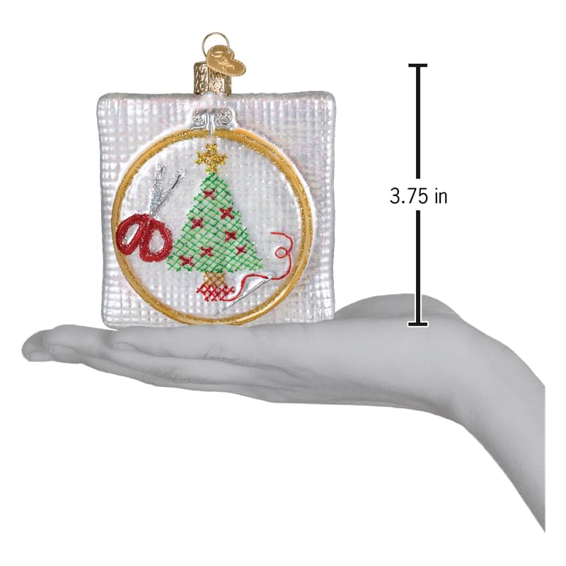 Christmas Cross Stitch Tree Ornament - Handmade Holiday Decor - Variation of THIS listing