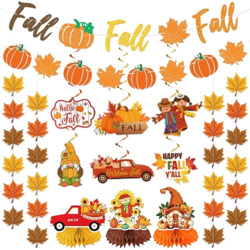 Fall Party Decorations Set for Office, Home & Classroom - Autumn Supplies