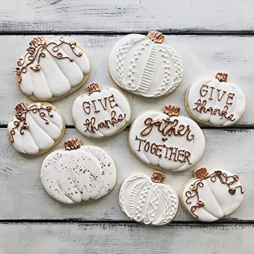 Pumpkin Cookie Cutters Set - 3 Sizes for Halloween & Fall Baking
