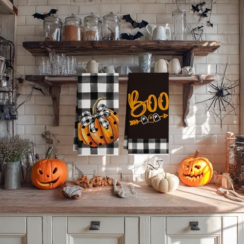 Black Microfiber Kitchen Towels Set of 4 - 12x24 Inch Quick Dry Dish Cloths