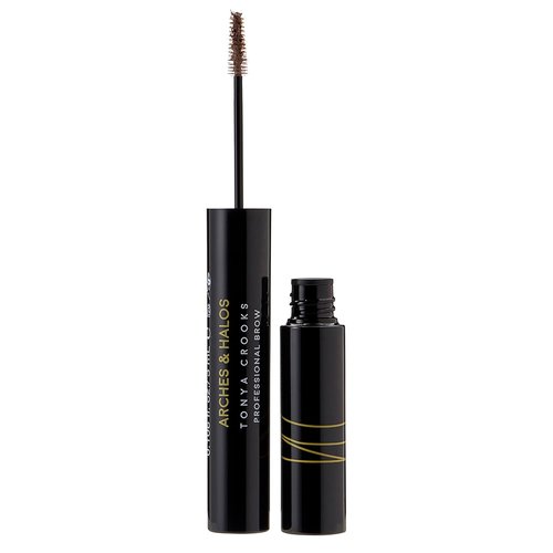 Arches and Halos Microfiber Tinted Brow Mousse - Water Resistant Eyebrow Shaper - Vegan - Neutral Brown - 0.11 oz