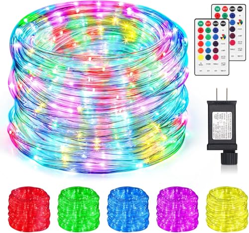 SURLED 99FT Outdoor Rope Lights with 300 LEDs, 16 Color Changing, Waterproof IP68, Remote Control