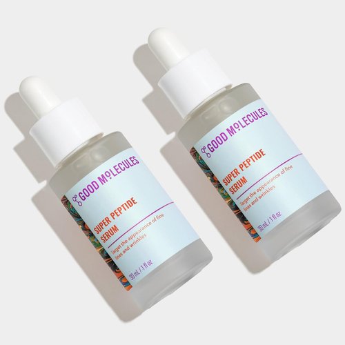 Good Molecules Super Peptide Serum Pack 2 – 1 fl oz / 30 ml Each | Lightweight Facial Serum with Peptides & Copper Tripeptides, Water-Based Skincare