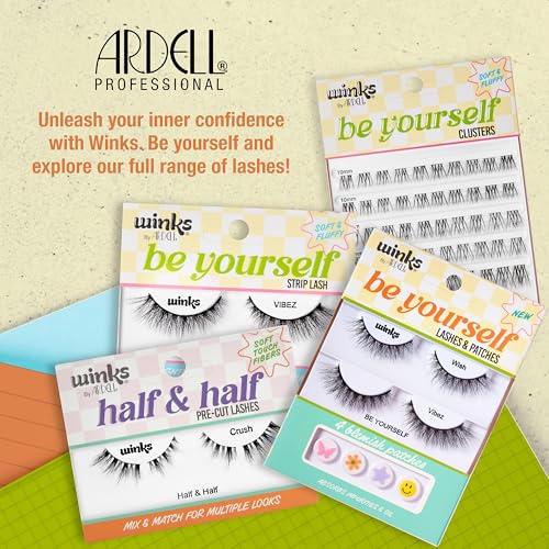 False Eyelashes - Reusable Fluffy Wispy Lash Set with 4 Pairs - Vibez Style