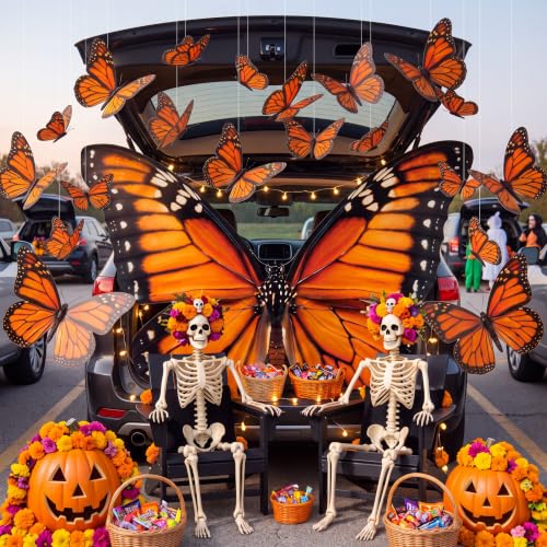 Monarch Butterfly Decoration Kit - Large Halloween Photo Wall & Party Decor