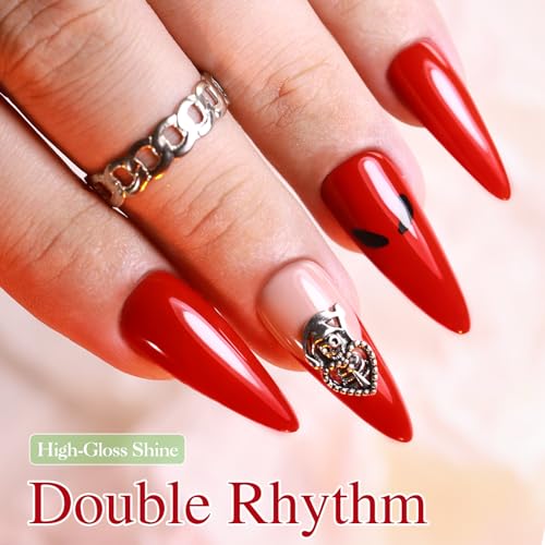 Gel Nail Polish 15ML - Sheer Brick Red Variant for Manicure & DIY Nails