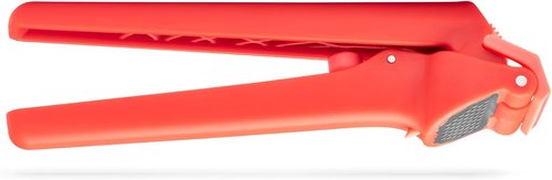 Dreamfarm Garject Lite Garlic Peeler & Press - 2-In-1 Mincer with Ejector | Red Nylon Design