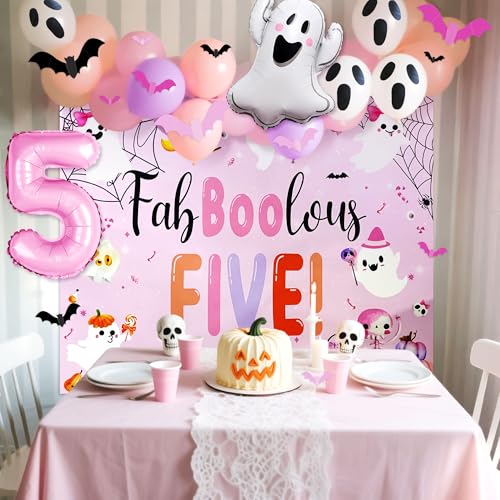 Halloween 5th Birthday Party Decorations Set - Fabboolous Five Theme