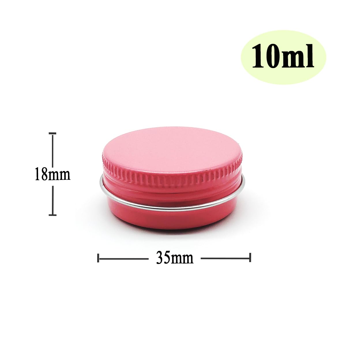 Wopanxye 10ml Aluminum Tin Jar, Refillable Makeup Containers 10g Aluminum Screw up Lid Small Round Container Bottle for Cosmetics, Lip Balm, Cream, Toner, Eyeshadow, Candle, Tea, Beads, 24 Pack Tins