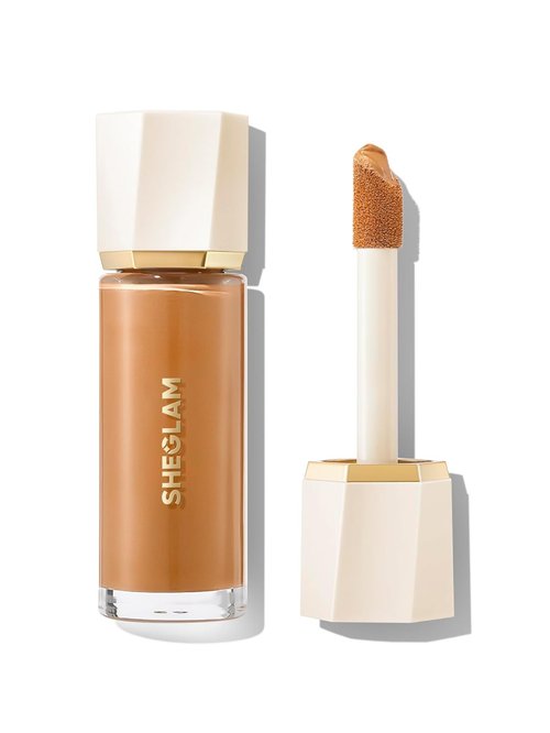 **SHEGLAM Sunburst Glow Mixer - 4-IN-1 Liquid Glow Complexion Booster, Vegan & Cruelty-Free | Medium Tan Neutral**