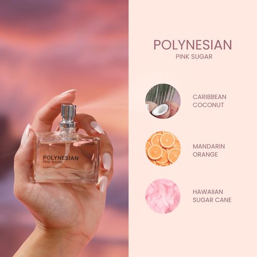 Beachwaver Co. Polynesian Pink Sugar Fragrance - Full Size (1 Fl Oz) | Caribbean Coconut & Mandarin Notes