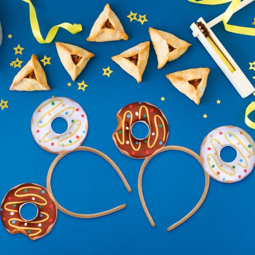 Food Hat Headbands - 2 Pcs Donut Costume Party Accessories for Halloween & Events