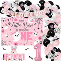 Halloween Girl Birthday Decorations Balloon Kit with Banner, Cake Topper & Wall Stickers