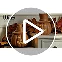 Halloween Pumpkin Lights Set - Rustic Terracotta Decorative Lanterns for Fall & Halloween