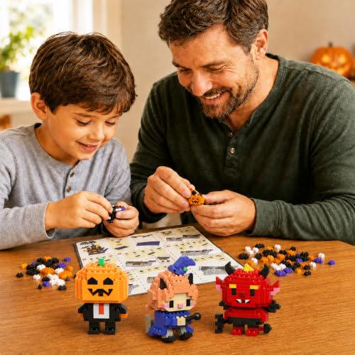 Halloween Advent Calendar 6 Days Mini Building Blocks Set with Figures - Halloween Set 1