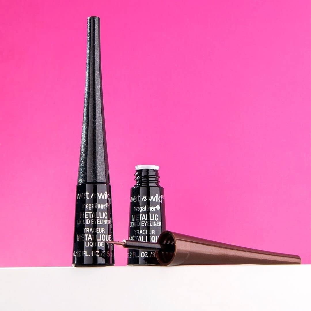 Wet n Wild MegaLiner Liquid Eyeliner - Intense Black Color for Bold Eye Looks