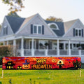 Large Halloween Banner Outdoor Decoration 118x20in Pumpkin Ghost Bat Backdrop