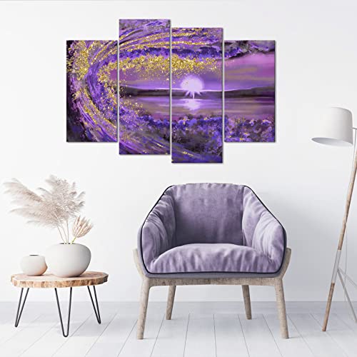 Ocean Wave Canvas Wall Art Set - Seascape Beach Artwork for Home & Office
