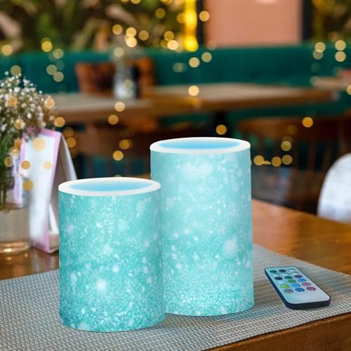 Color Changing Flameless Candles with Remote - Flickering LED Battery Operated Decor