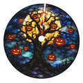 36-Inch Halloween Pumpkin Tree Skirt Fall Decor Carpet Mat for Xmas & Party