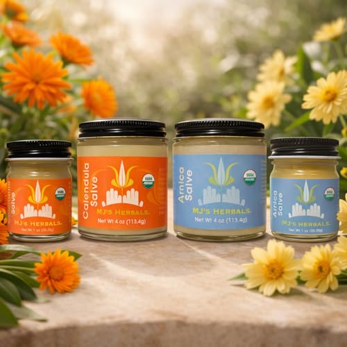 Organic Arnica Salve - Moisturizing Herbal Skincare Balm, 1 oz - Handmade