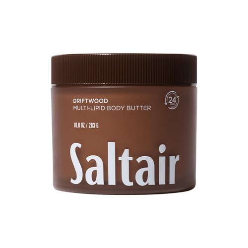 Saltair Multi-Lipid Body Butter - 24-Hour Hydrating Moisture for Soft Skin & Barrier Support - 10oz Driftwood