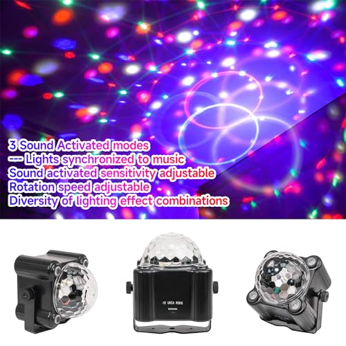 Disco Ball Party Lights - Sound Activated LED Stage & Club Lighting