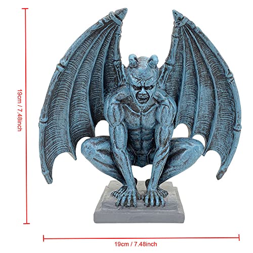 Gargoyle Statue Resin Angel Sculpture Winged Devil Guard Home Decor - Variation B