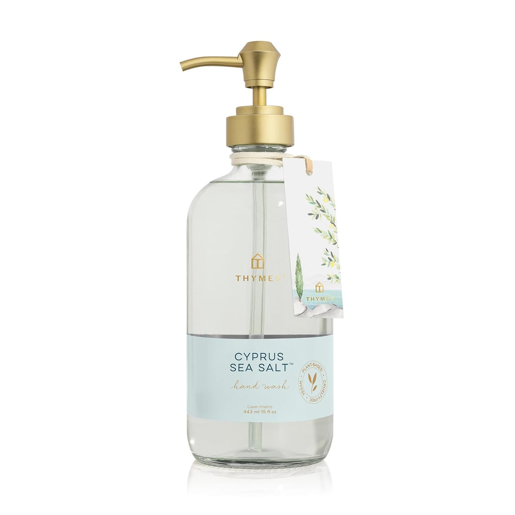 Thymes Cyprus Sea Salt Hand Wash - Nourishing Formula | 15.0 Fl Oz for Luxurious Cleanliness