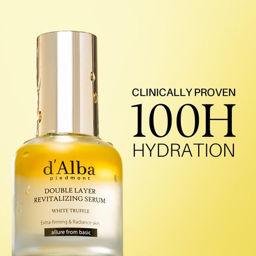 d'alba Piedmont White Truffle Revitalizing Serum - 100hr Hydration, Hyaluronic Acid & Centella Asiatica, Skin Firming (1.01 fl. oz)