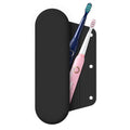 iTokGok Silicone Electric Toothbrush Travel Case, Manual Toothbrush Travel Cover for Men and Women,Toothbrush Holder for Travel,Gym and More, Fits Most Manual and Electric Toothbrushes - Black