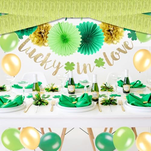 Light Green Metallic Foil Fringe Garland 10ft Party Banner Decor - 6 Pack