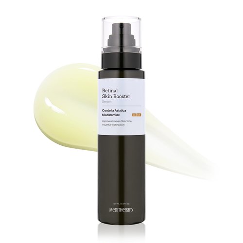 MEDITHERAPY Retinal Skin Booster Serum – Retinal for Beginners, Anti-Aging, Non-Irritating Daily Retinol for Face and Body – Pore Minimizer, Wrinkle Care – Korean Skin Care, 5.07 Fl. Oz Large Size