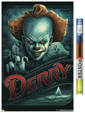 Pennywise Derry Wall Poster with Clip Bundle - 22.375 x 34 Inches, Premium Art Decor