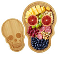 Large Bamboo Halloween Skeleton Cheese Cutting Board - Spooky Serving Platter, Thanksgiving & Christmas Decor - Variation 1