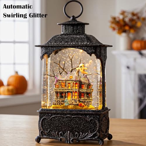 Halloween Snow Globe Lantern Haunted House Halloween Decorations - Variation of THIS listing