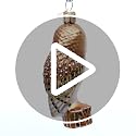 Unique Barn Owl Glass Christmas Ornament - Handcrafted Holiday Decoration, Owl Collection
